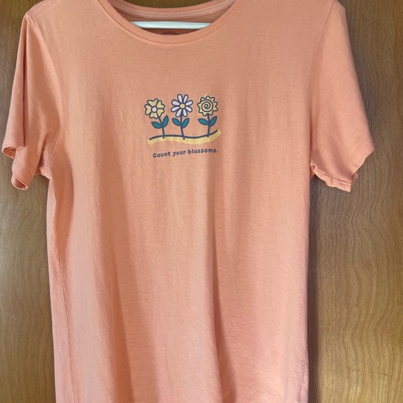 Life Is Good Tops - Life Is Good ladies T-Shirt with Floral Graphic